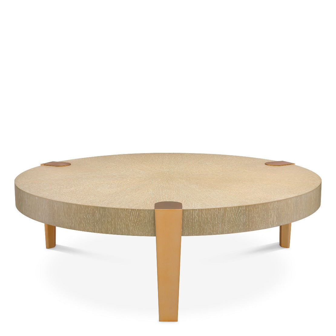 Coffee table Eichholtz Oxnard Washed oak showroom model