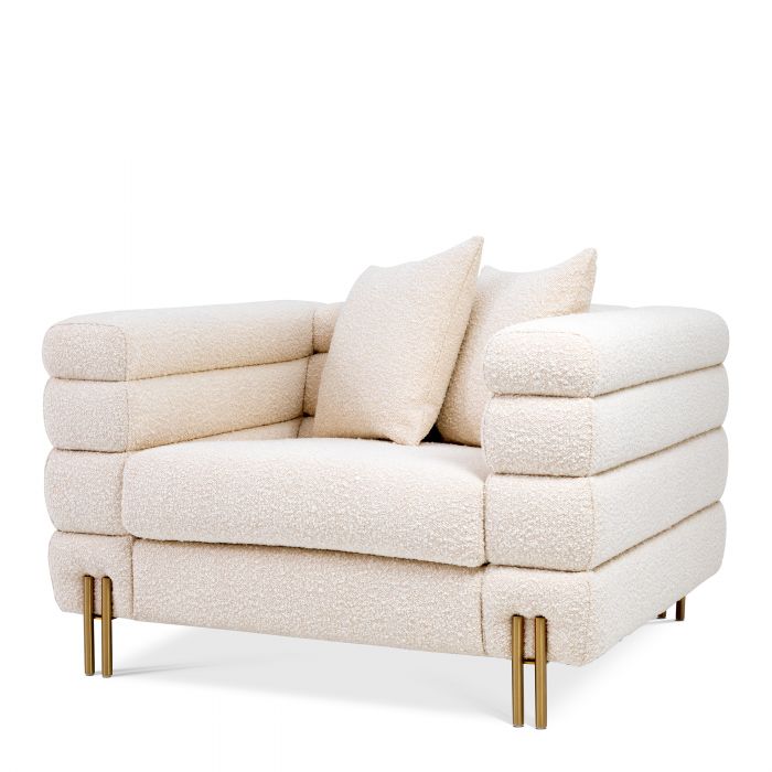 Chair Eichholtz York bouclé cream