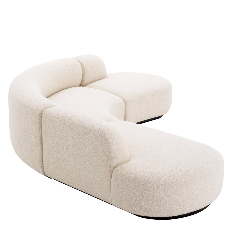Sofa Eichholtz Björn L Bouclé cream