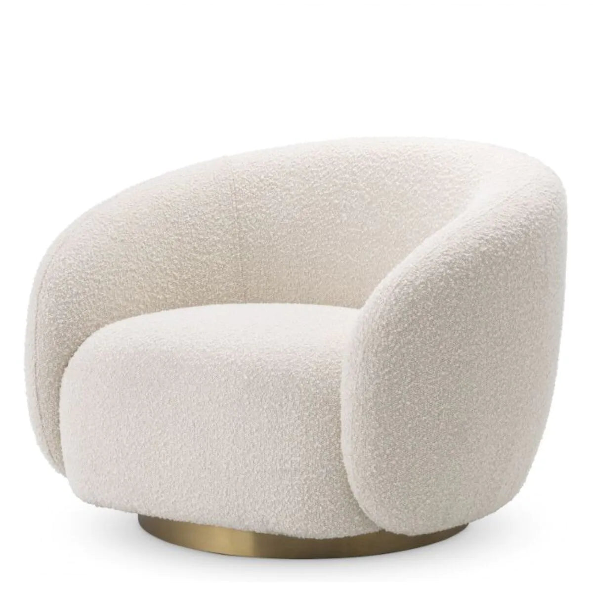 Swivel chair Eichholtz Brice Boucle crème