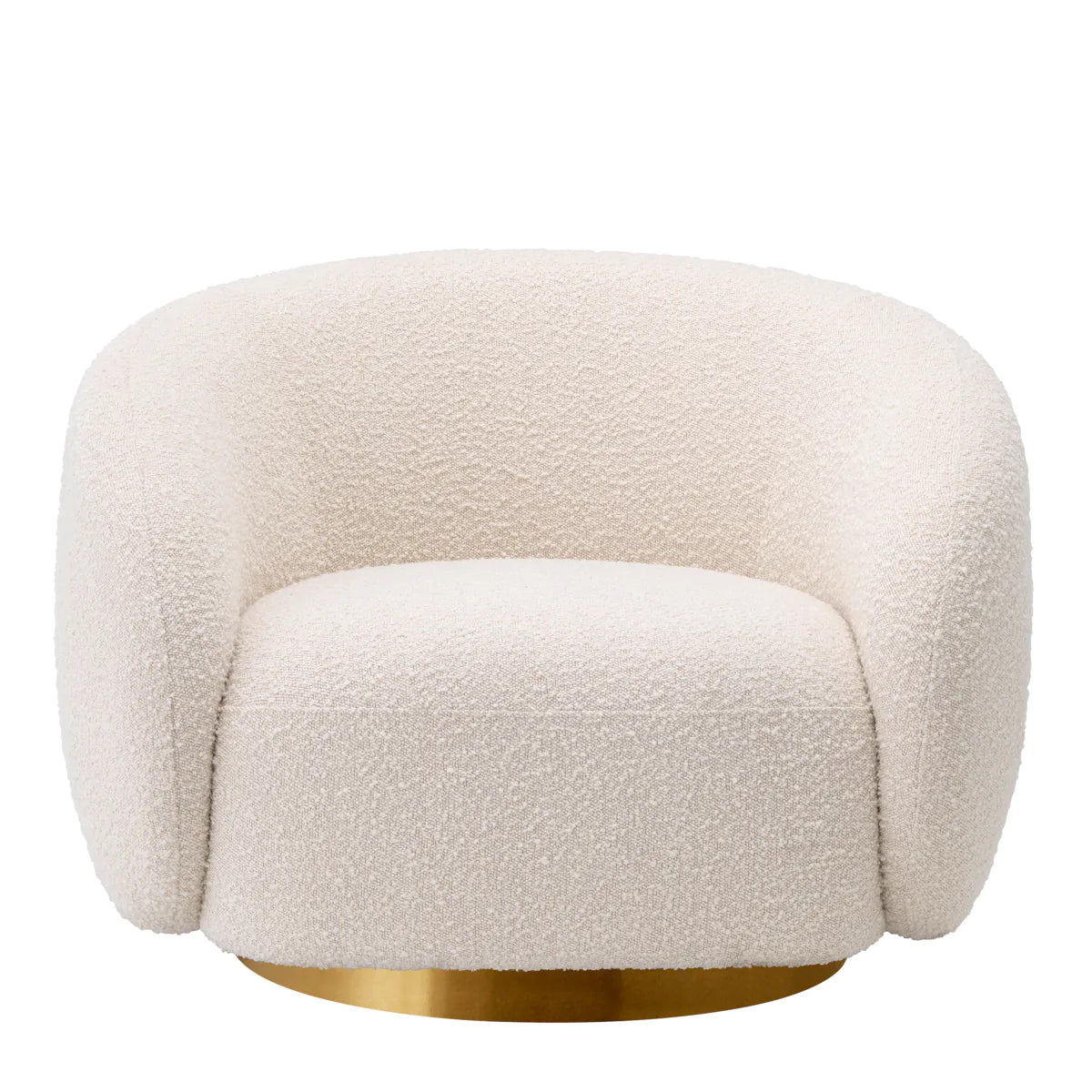 Swivel chair Eichholtz Brice Boucle crème