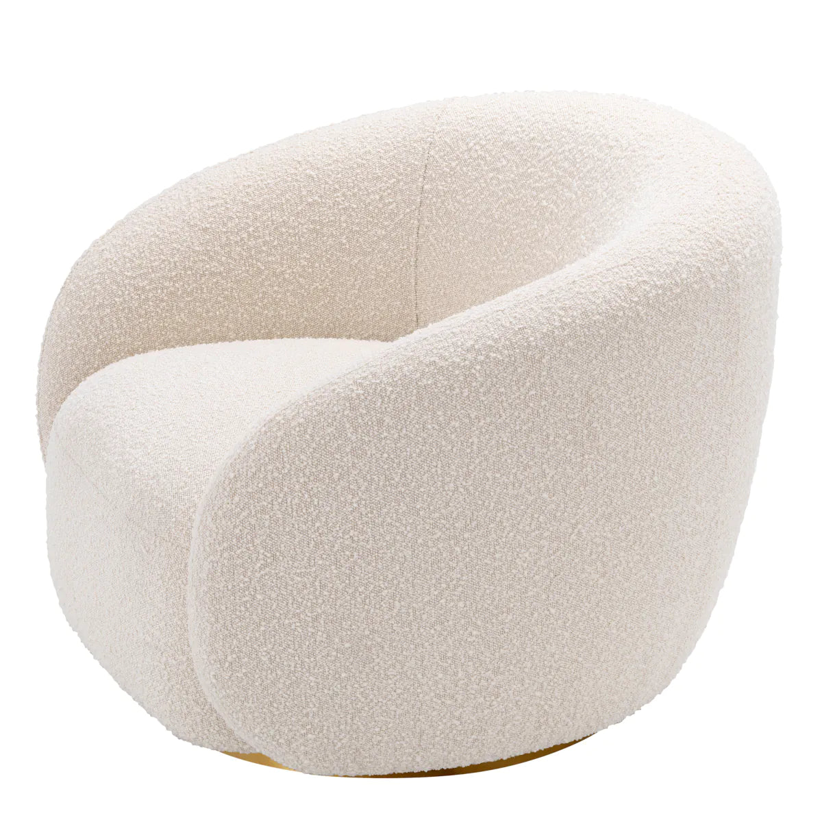 Swivel chair Eichholtz Brice Boucle crème