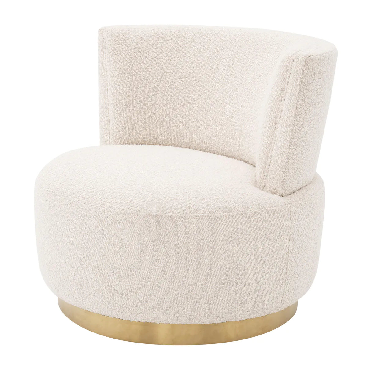 Eichholtz Swivel chair Alonso Boucle crème