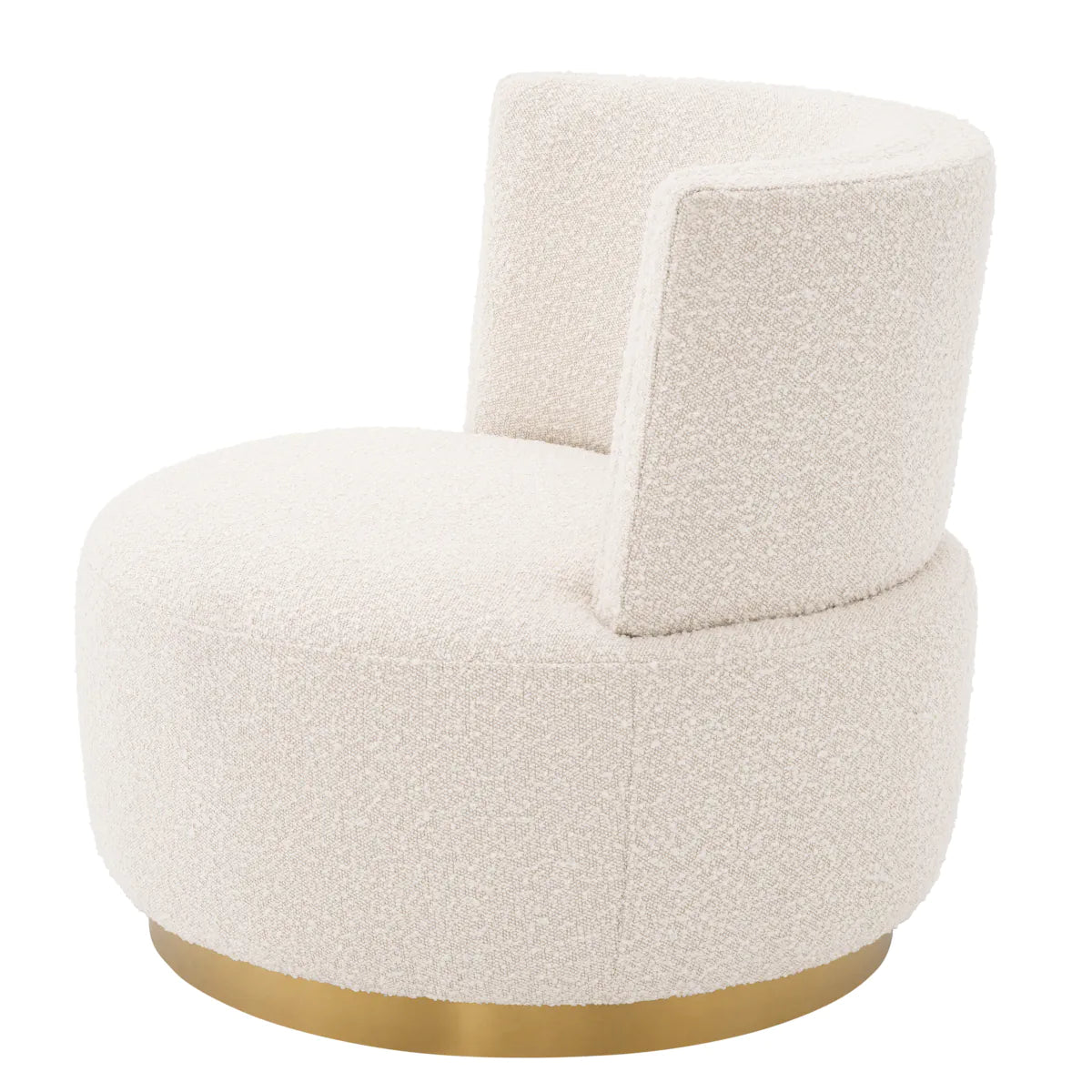 Eichholtz Swivel chair Alonso Boucle crème