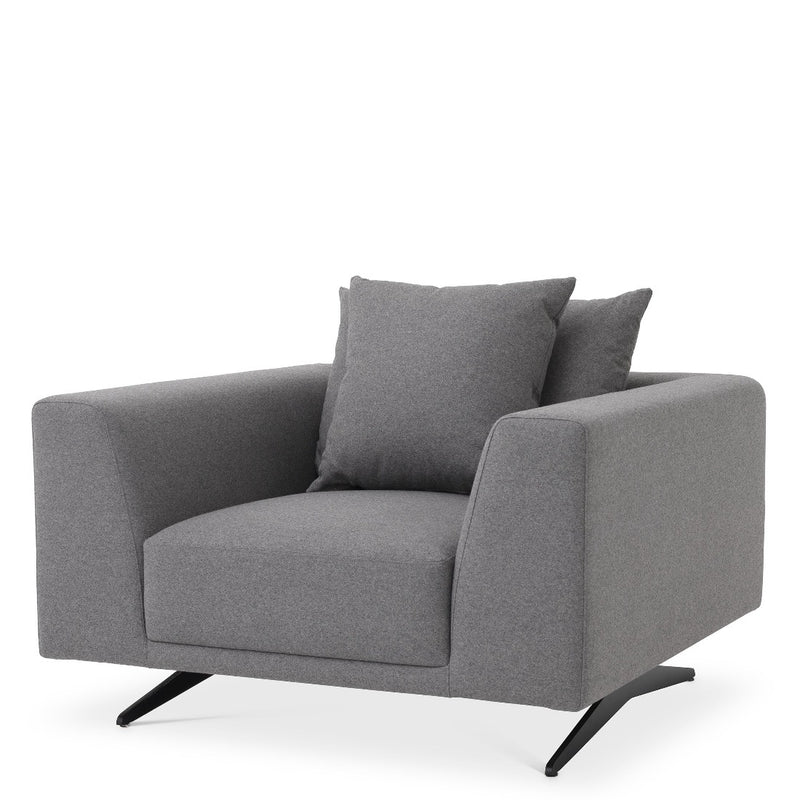 Chair Eichholtz Endless grey wool