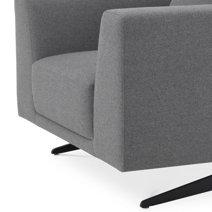 Chair Eichholtz Endless grey wool