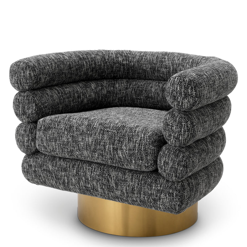 Swivel chair Eichholtz Maguire Cambon Black