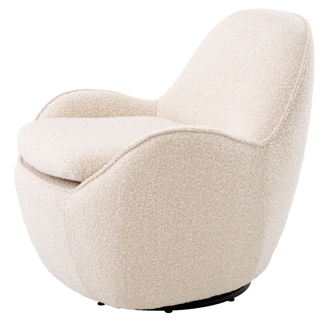 Swivel chair Eichholtz Cupido bouclé cream