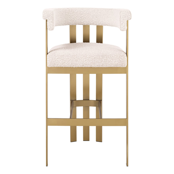 Bar stool Eichholtz Clubhouse bouclé cream