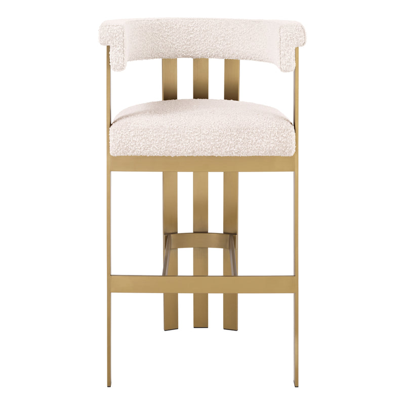 Bar stool Eichholtz Clubhouse bouclé cream