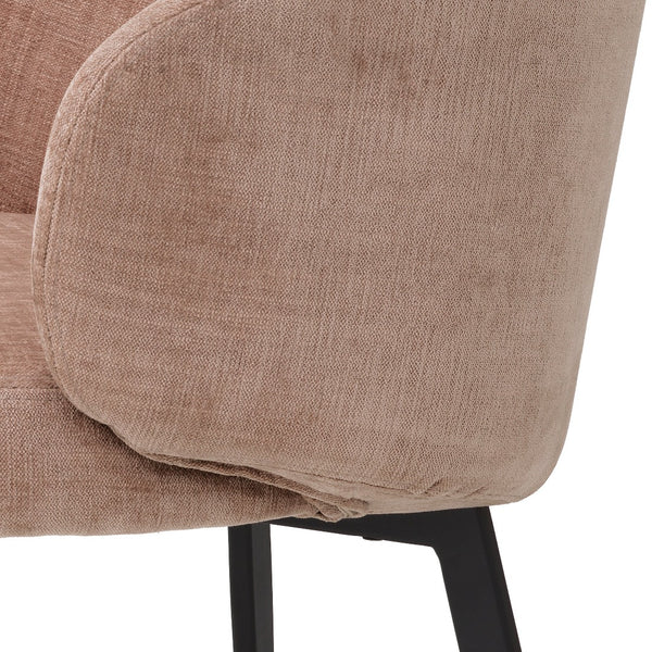 Dining chair Eichholtz Lloyd with arm Sisley pink