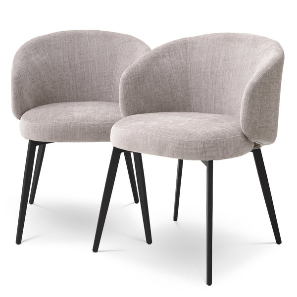 Dining chair Eichholtz Lloyd with arm Sisley grey