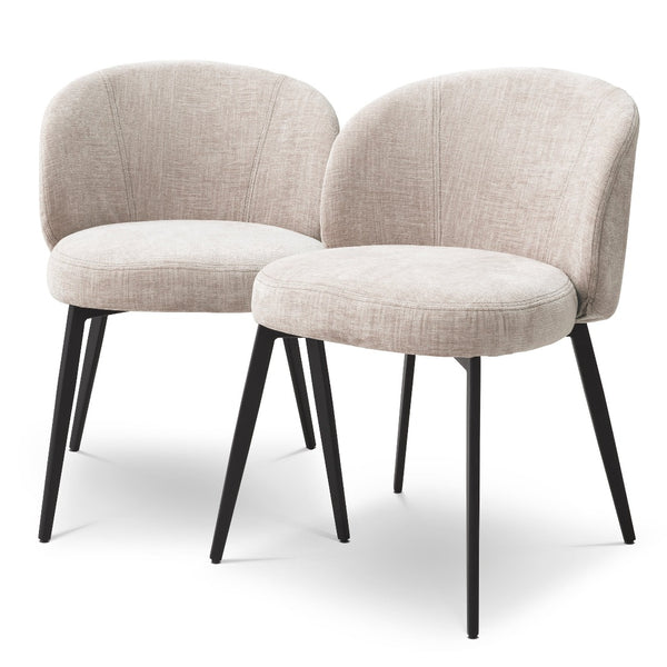 Dining chair Eichholtz Lloyd sisley beige eetkamerstoel 