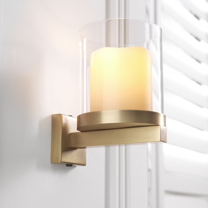 wall lamp wandlamp donovan eichholtz brass finish goudkleurig