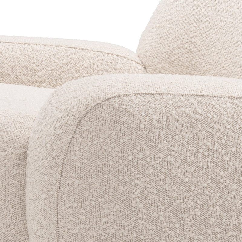 Swivel chair Eichholtz Udine bouclé cream