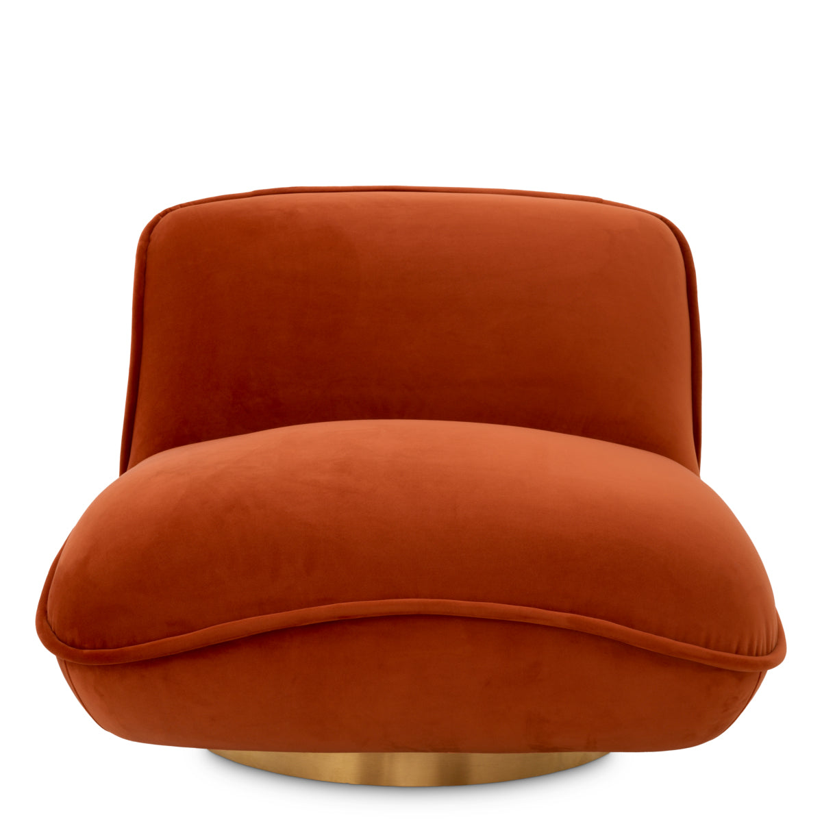 Swivel chair Eichholtz Relax Orange velvet