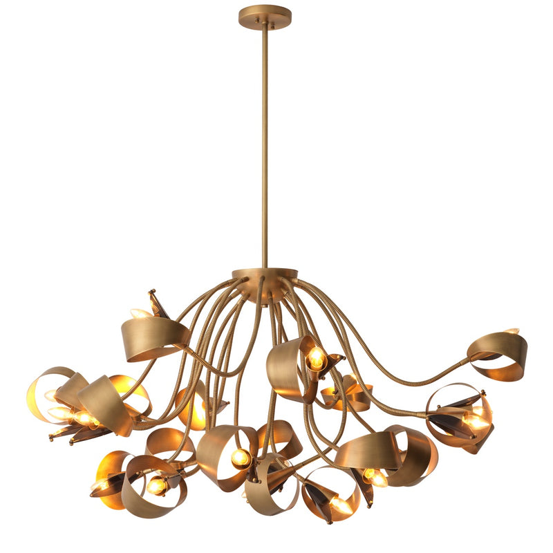 Chandelier Eichholtz Corrientes Antique brass finish