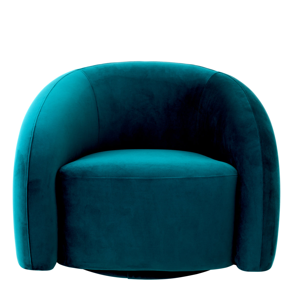 Swivel chair Eichholtz Novelle velvet turquoise