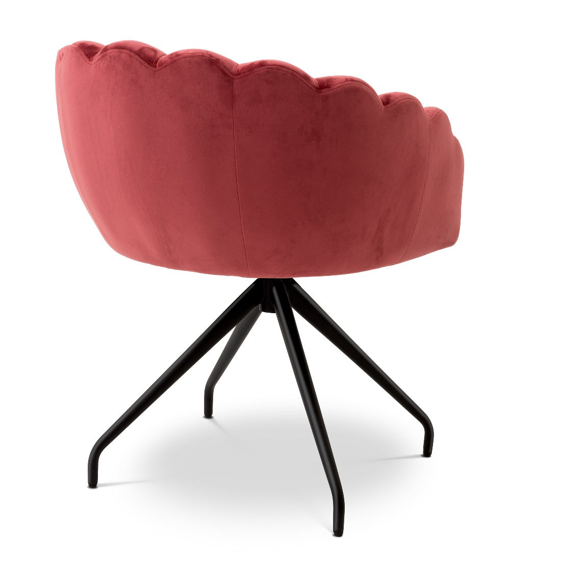 Dining chair Eichholtz Luzern faded red eetkamerstoel velvet