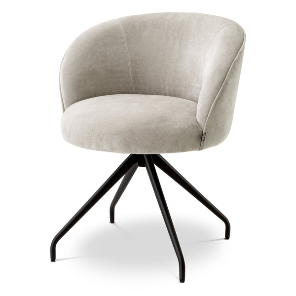 Dining chair Eichholtz cooper set of 2 light grey