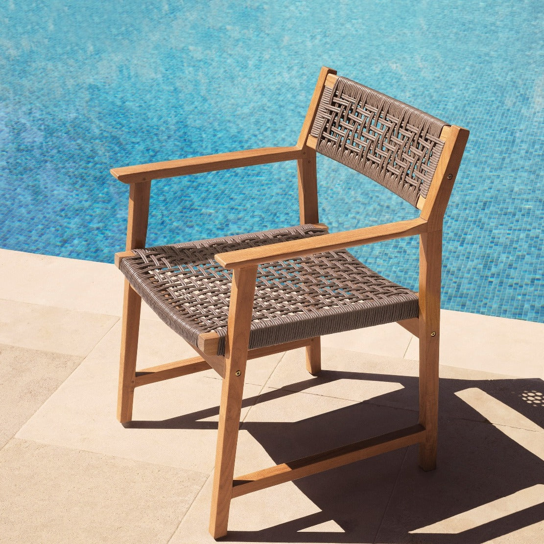Outdoor dining chair Eichholtz Cancun Grey set of 2