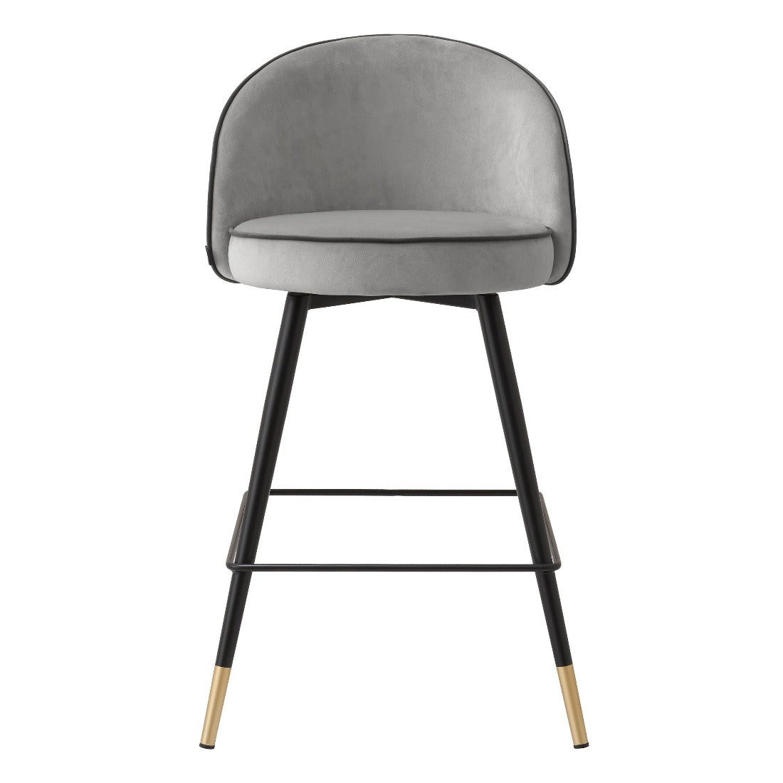 Counter stool Eichholtz Cooper light grey velvet
