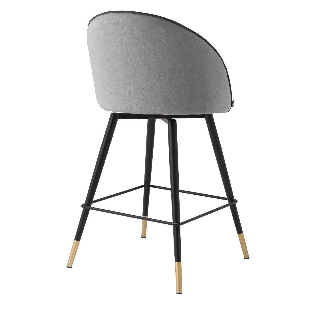 Counter stool Eichholtz Cooper light grey velvet
