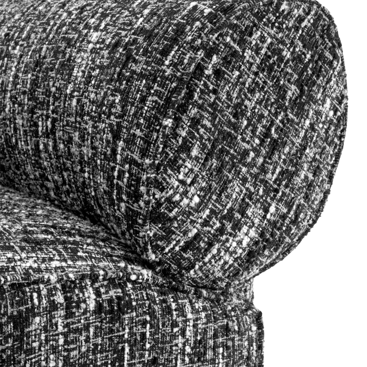 Eichholtz fauteuil Urbano bouclé zwart