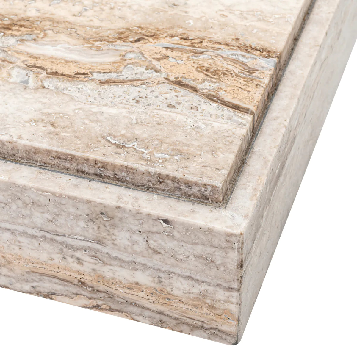 Eichholtz salontafel Sartoria zilver travertine