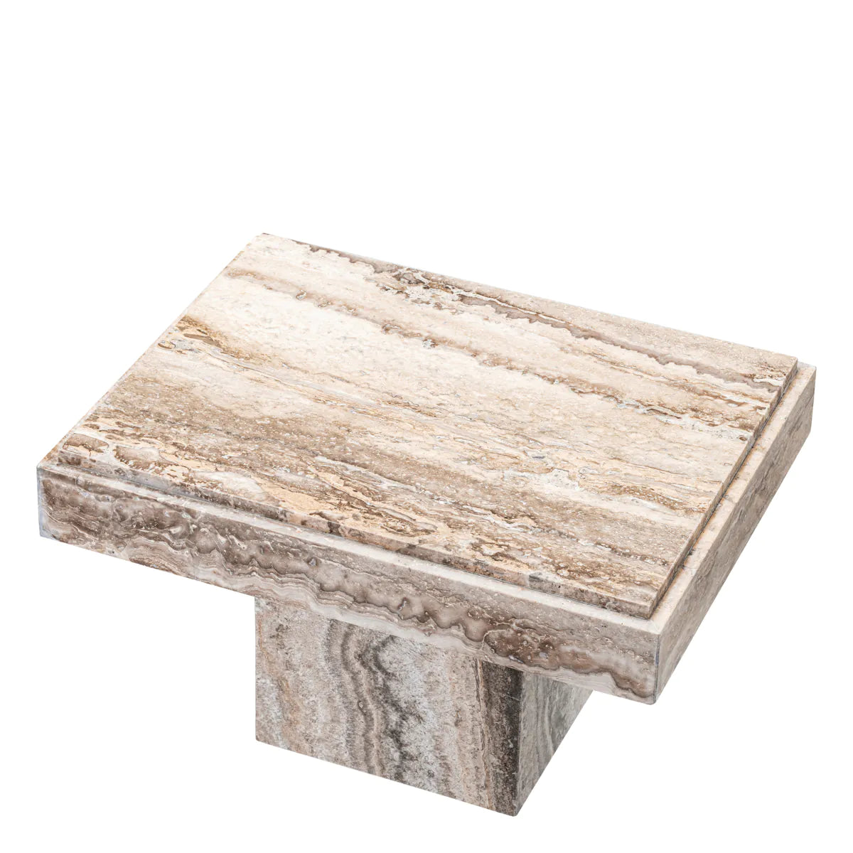 Eichholtz bijzettafel Sartoria zilver travertine