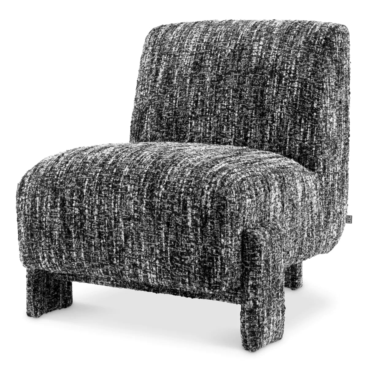 Eichholtz fauteuil Rockdale bouclé zwart