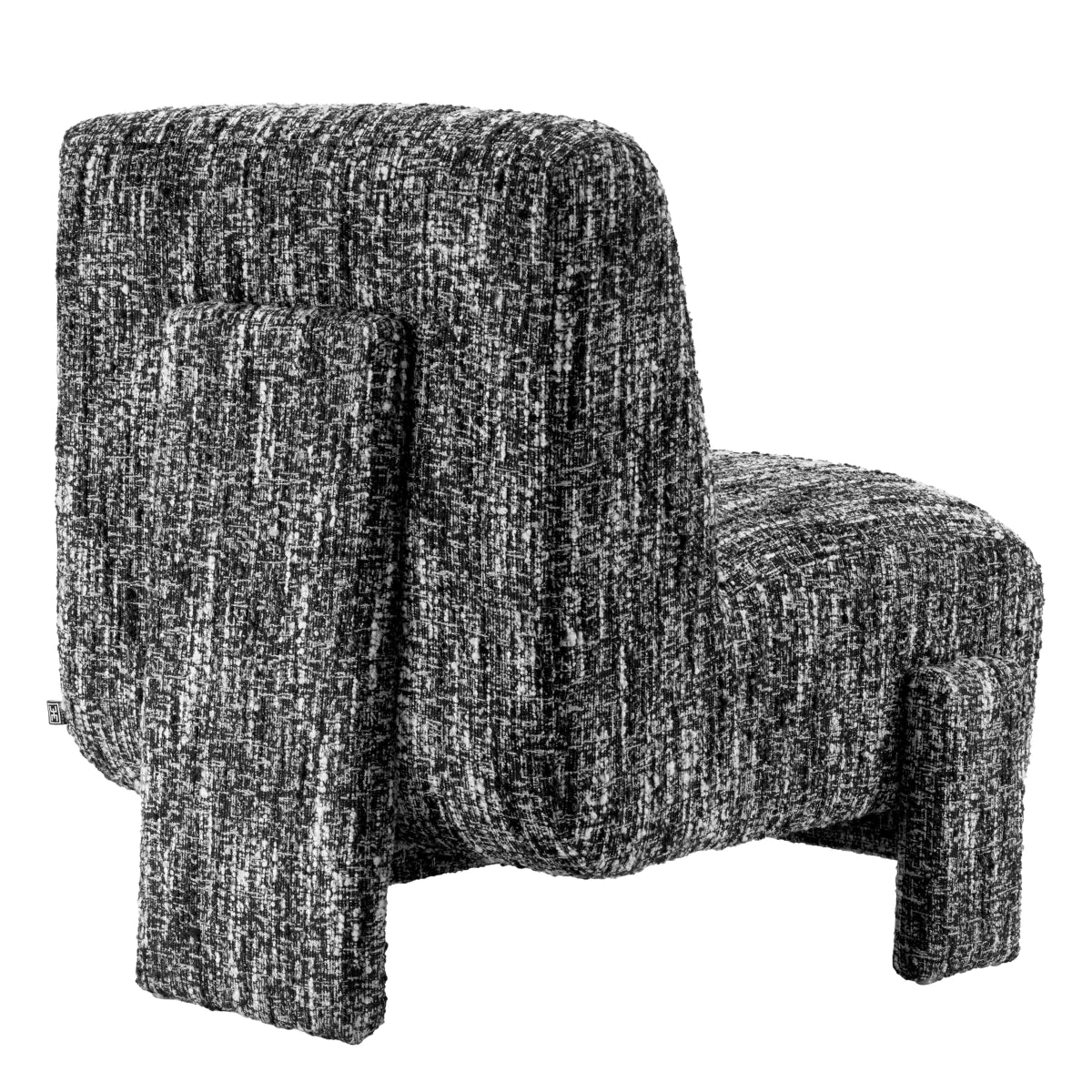 Eichholtz fauteuil Rockdale bouclé zwart