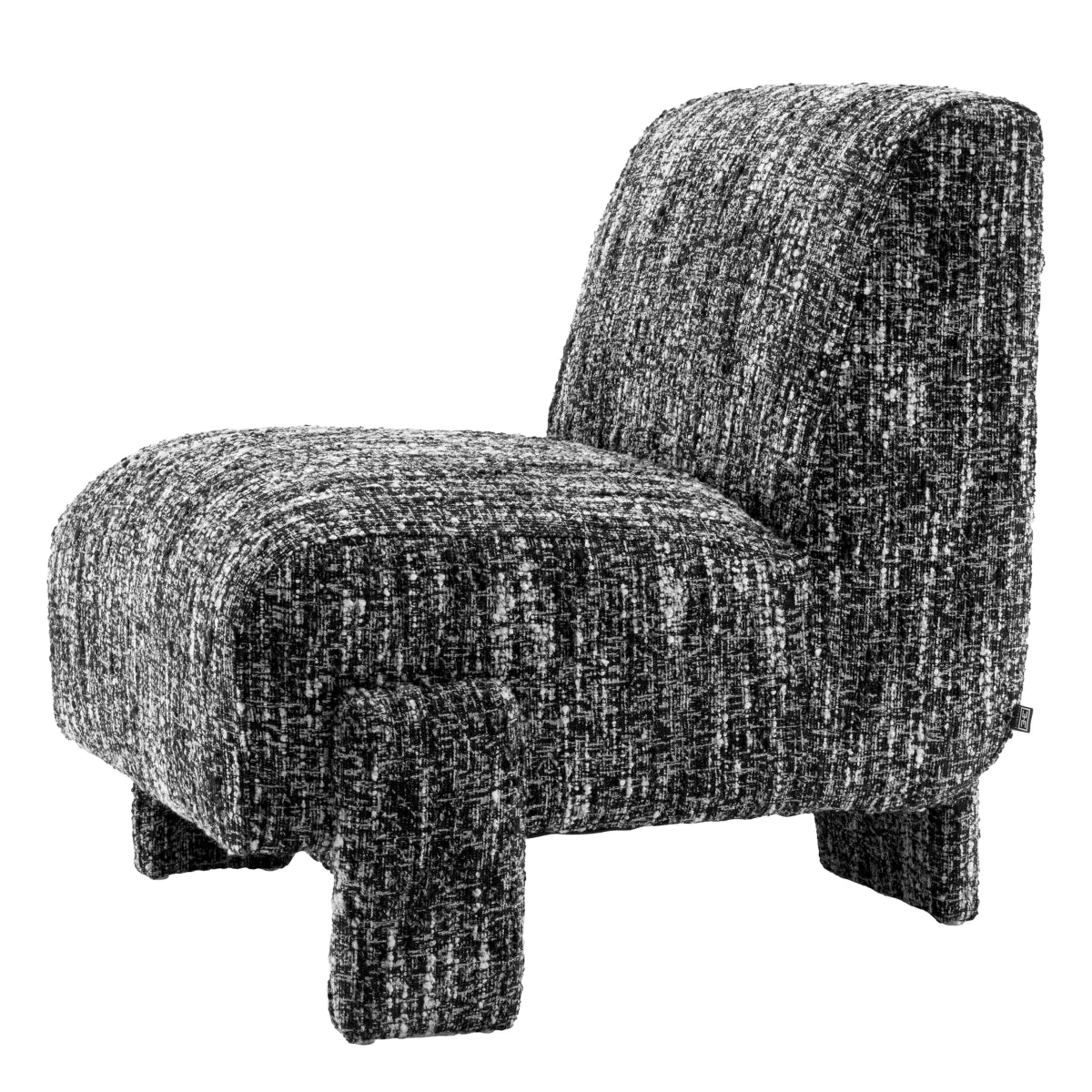 Eichholtz fauteuil Rockdale bouclé zwart