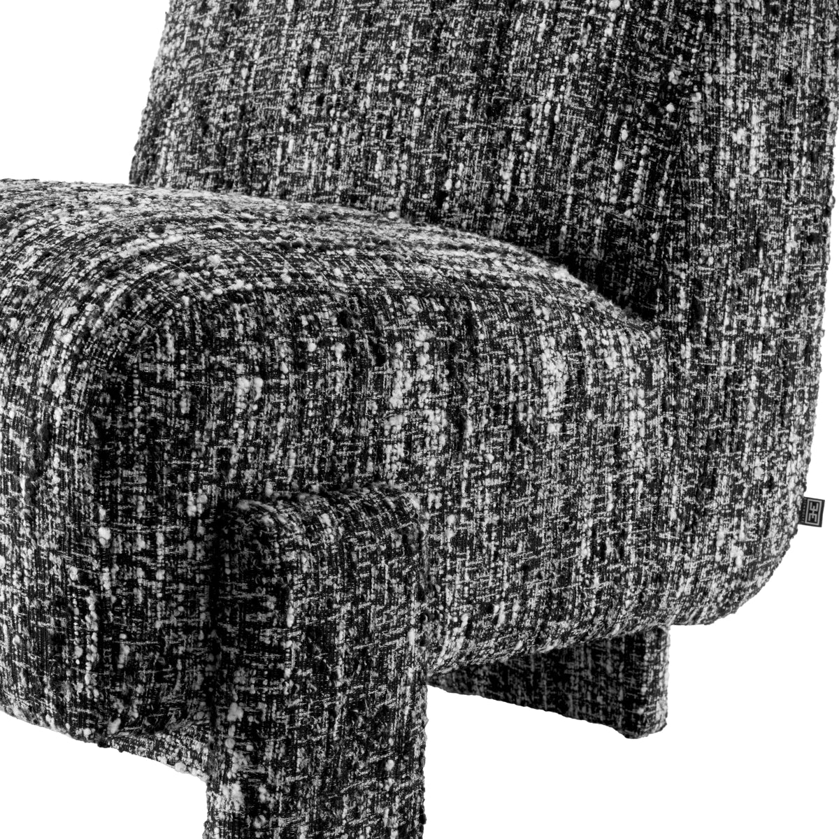 Eichholtz fauteuil Rockdale bouclé zwart