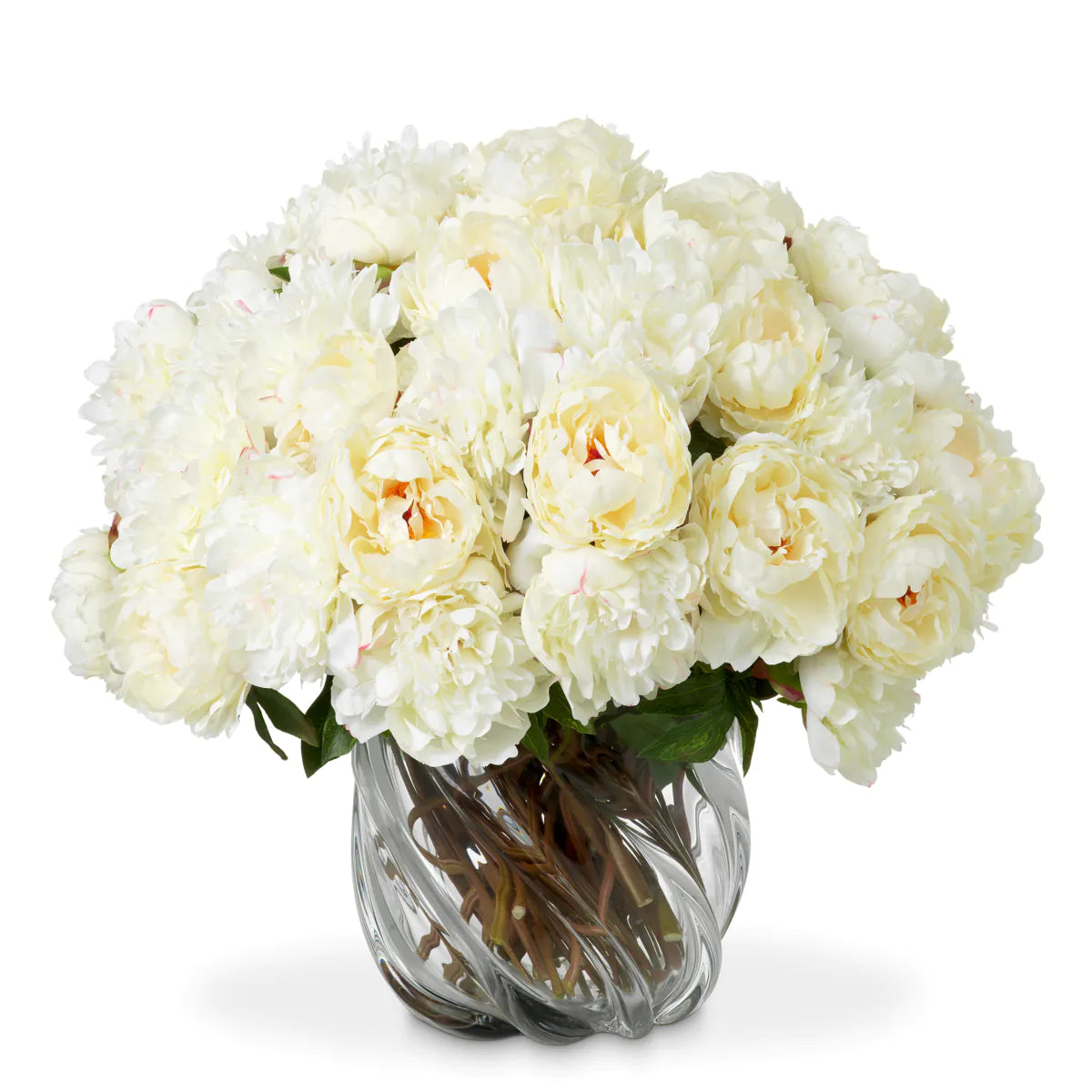 Eichholtz bouquet Peonies roses 48 pieces white