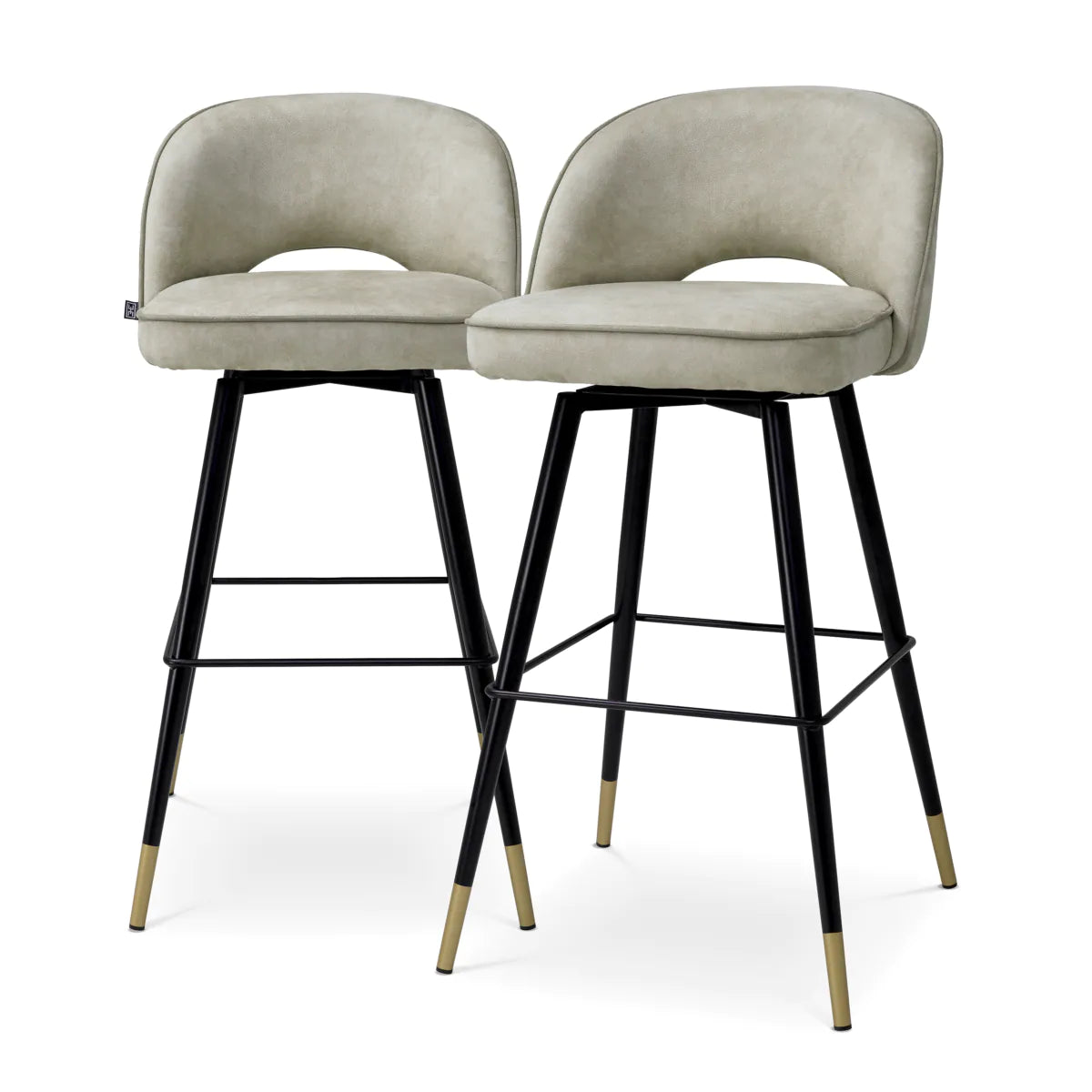 Eichholtz Bar stool Cliff Mayer silver