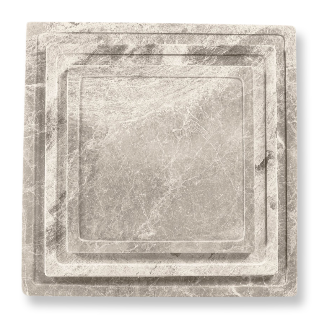 Dienblad D'argento marble 40x40cm