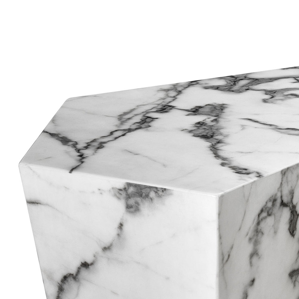 coffee table eichholtz prudential set of 3 faux white marble