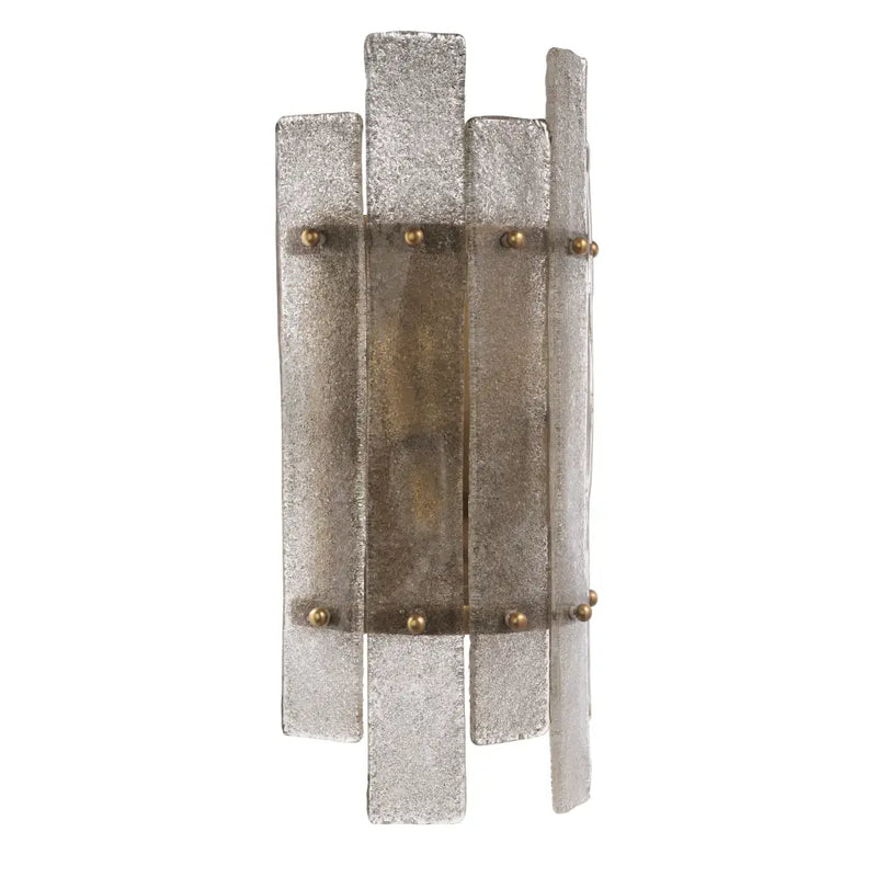 wand lamp eichholtz caprera structured glass smoke 