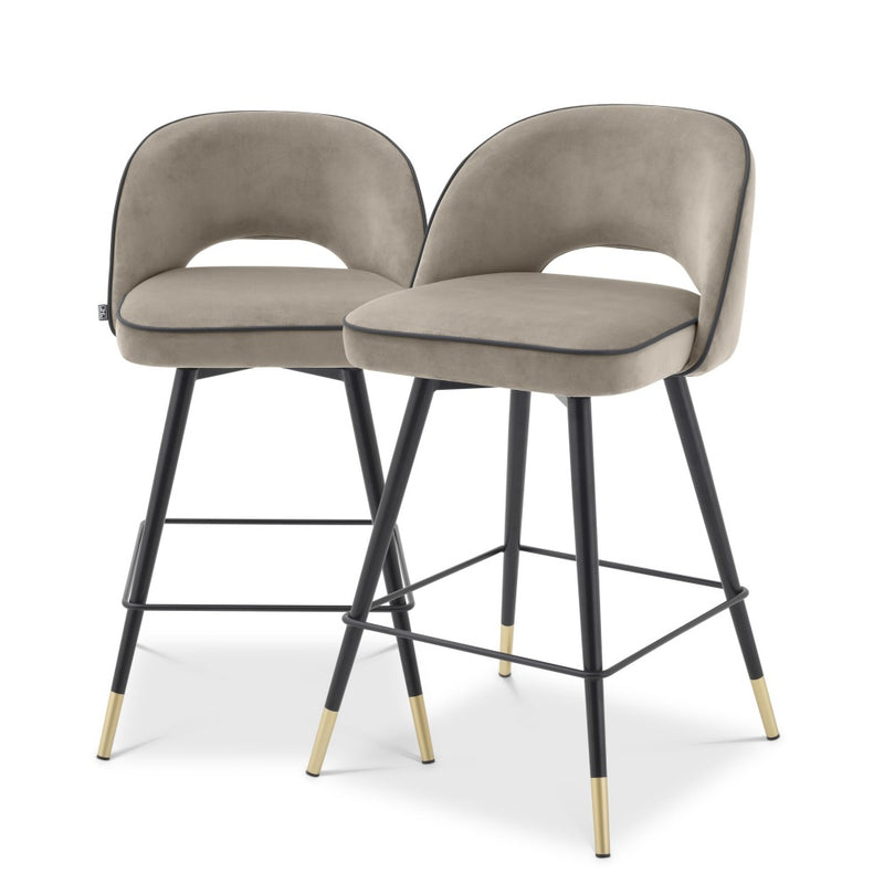 Counter stool Eichholtz Cliff savona greige