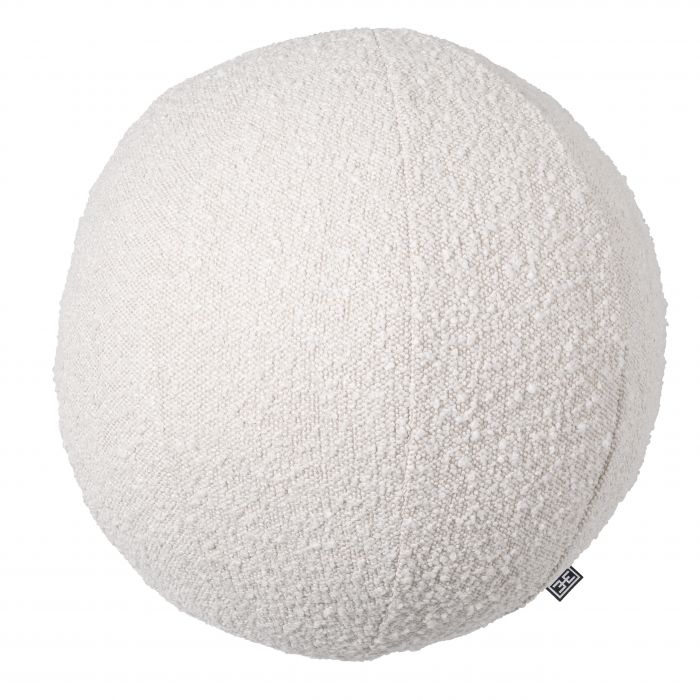 Decorative cushion Eichholtz ball bouclé cream L