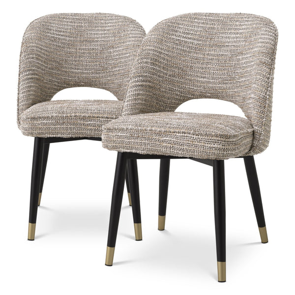 Dining chair Eichholtz Cliff set of 2 mademoiselle beige