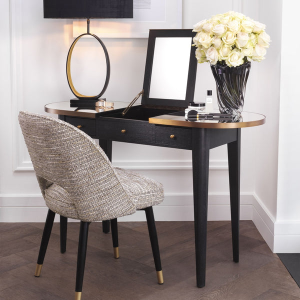 Dining chair Eichholtz Cliff set of 2 mademoiselle beige