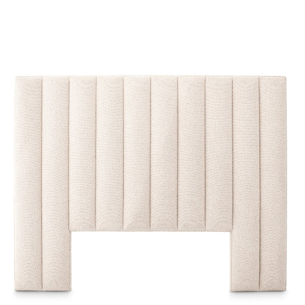 bed hoofdbord headboard ditmar eichholtz boucle cream wit 
