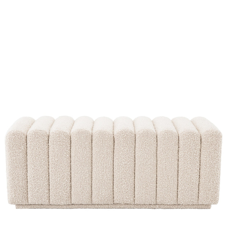 bench eichholtz bente bouclé cream