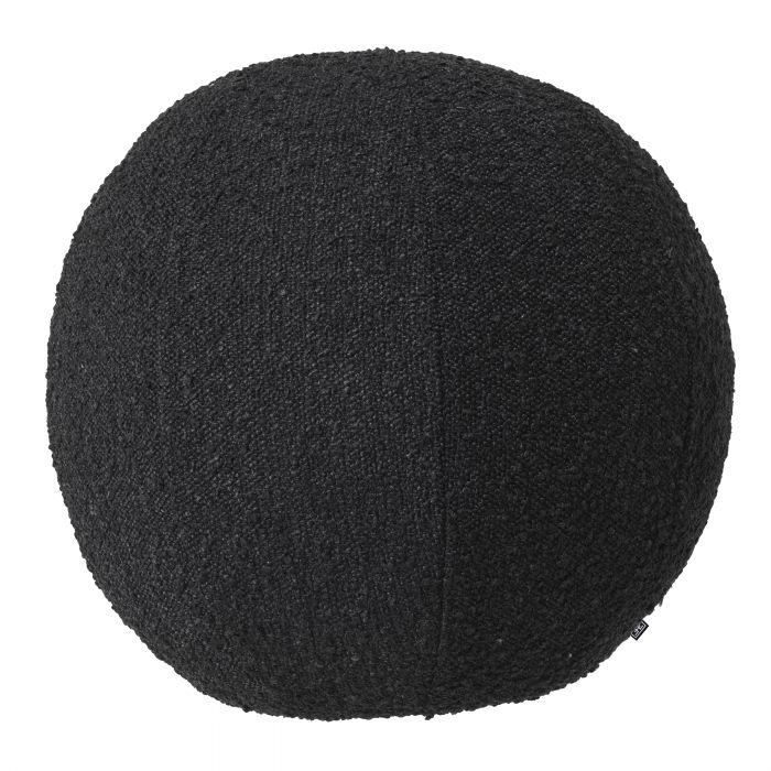Decorative cushion Eichholtz ball bouclé black L