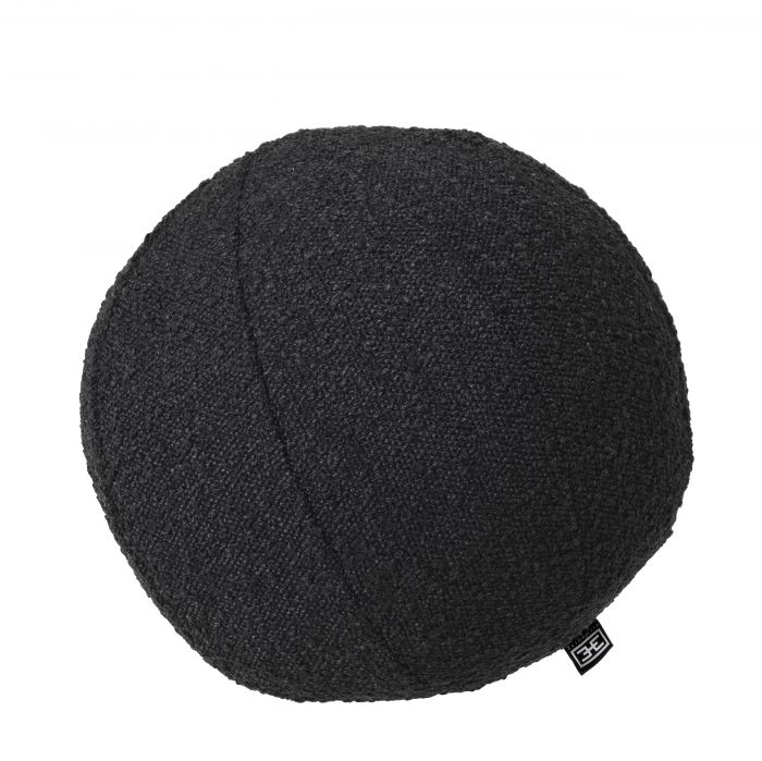 Decorative cushion Eichholtz ball Bouclé black S