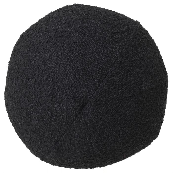 Decorative cushion Eichholtz ball bouclé black L