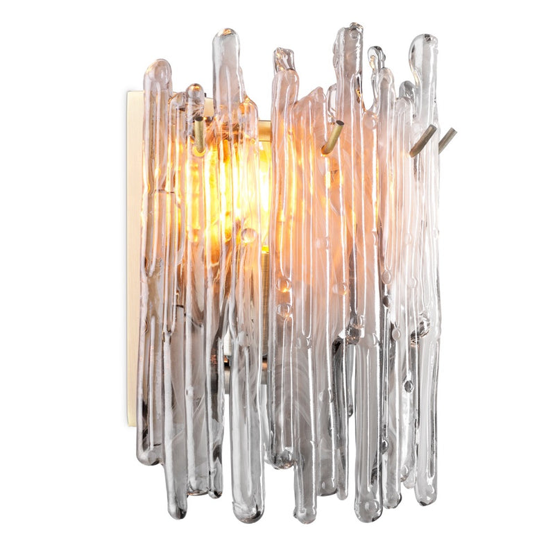 wand lamp wall eichholtz saint rich single melting ice 