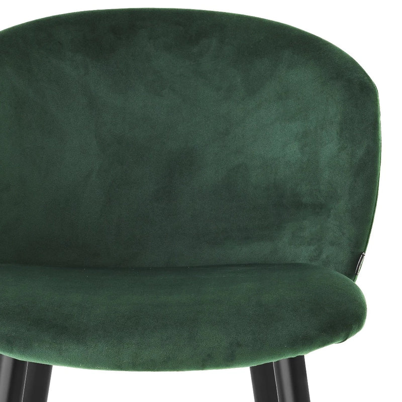 bar stool barkruk eichholtz volante savona dark green velvet donkergroen